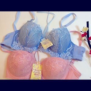 🛍Beaute express sexy push up  bra set of 2 size 34:B